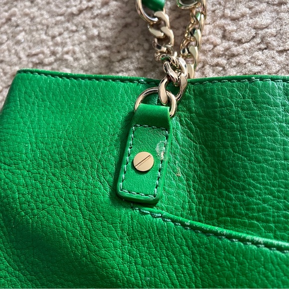 Michael Kors Green Leather Handbag - Picture 6 of 9